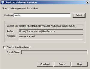 Checkout Selected Revision